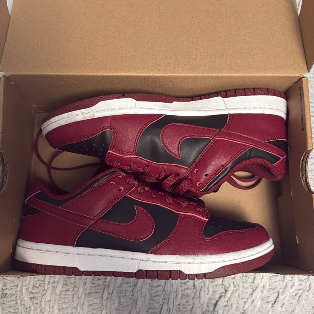 Women’s Nike Dunk Low Next Nature Team Red Black - Picture 4 of 9